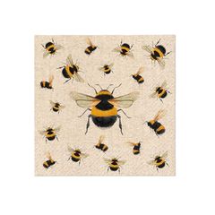 Peceta dekupazhi - DANCING BEES - 1pc